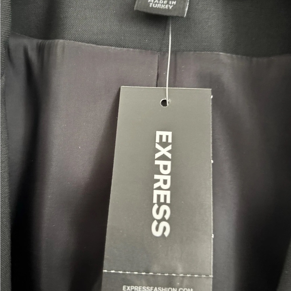 NWT Brand New Express Women's Black Double-Breasted Blazers Size 12 - Picture 7 of 11